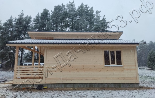 4 Каркасный дом Д-2, 9x9м, 81М², Республика Карелия, Олонецкий район, посёлок Ильинский (6)